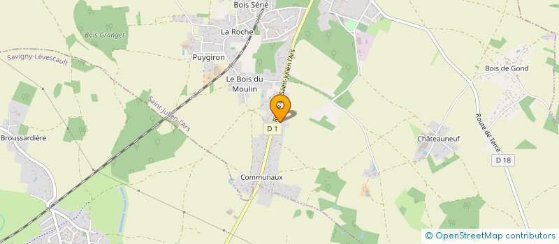 localisation de l'entreprise UN HOTEL EN VILLE  SAINT-JULIEN-L'ARS