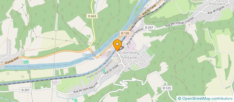 localisation de l'entreprise UN INSTANT POUR SOI  COLOMBIER-FONTAINE