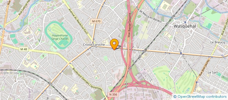 localisation de l'entreprise UN INSTANT, UNE VIE à MARCQ-EN-BARŒUL