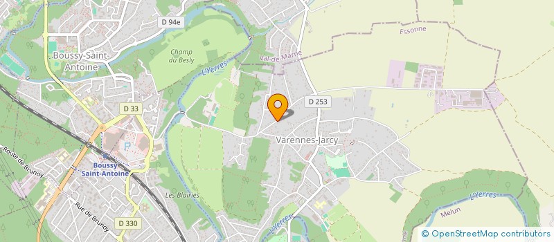 localisation de l'entreprise UN INTERLUDE  VARENNES-JARCY