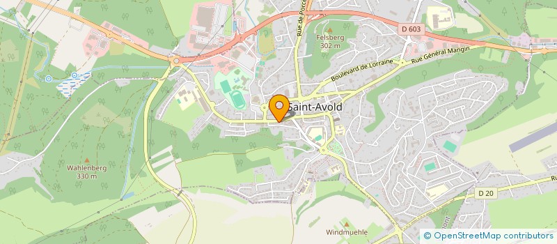 localisation de l'entreprise UN-INVEST IMMOBILIER  SAINT-AVOLD