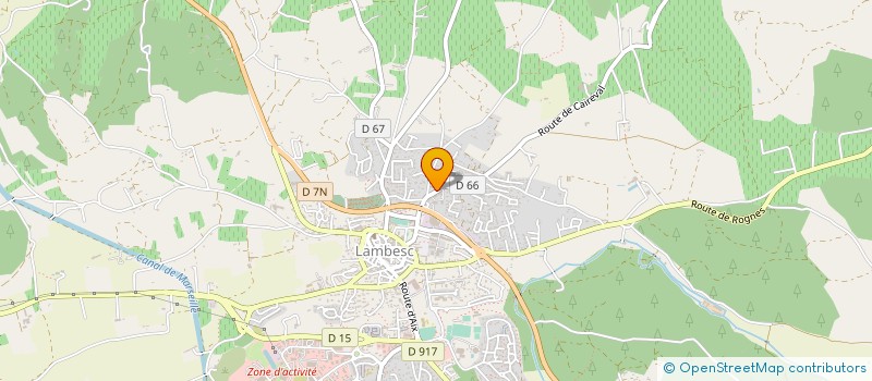 localisation de l'entreprise UN JARDIN ENSOLEILLE à LAMBESC