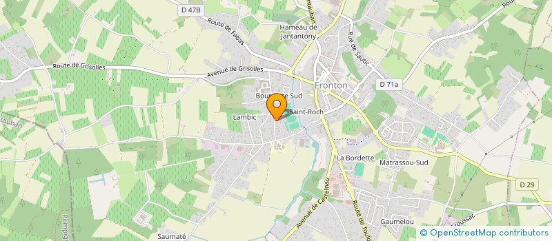 localisation de l'entreprise UN JARDIN POUR M'AMUSER  FRONTON