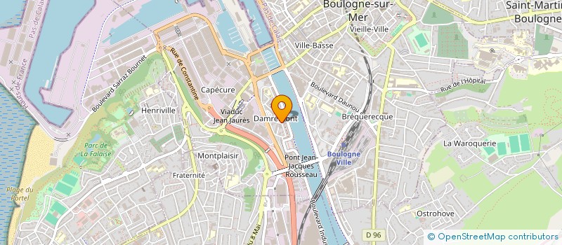 localisation de l'entreprise UN JEU UN ENFANT à BOULOGNE-SUR-MER