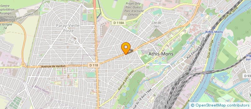 localisation de l'entreprise UN JOUR A LA CRECHE à ATHIS-MONS