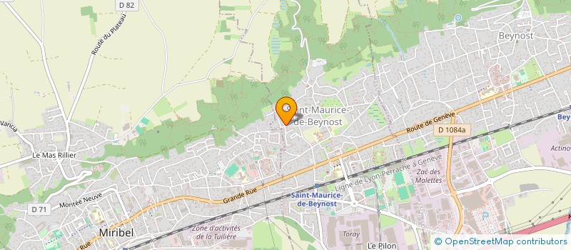 localisation de l'entreprise UN JOUR UN PLAT  SAINT-MAURICE-DE-BEYNOST