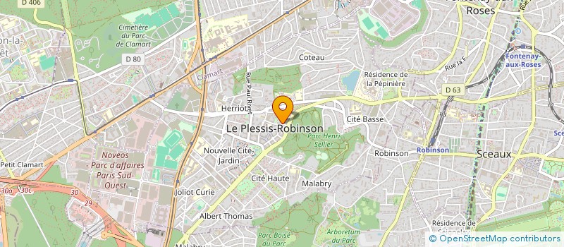 localisation de l'entreprise UN JOUR UNE FLEUR à LE PLESSIS-ROBINSON