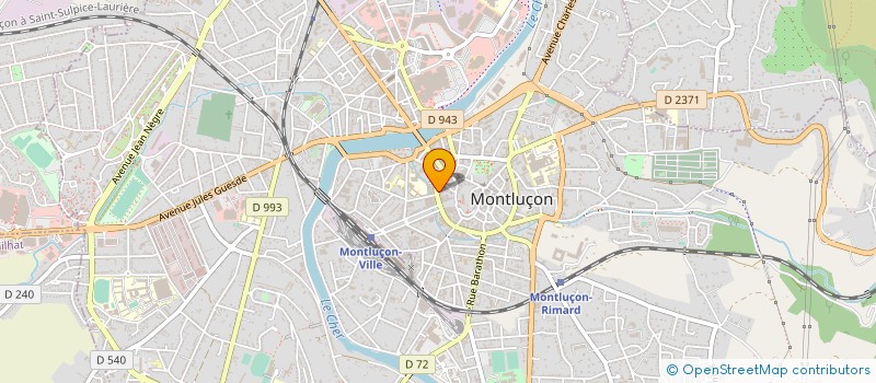 localisation de l'entreprise UN JOUR UNE LUNETTE à MONTLUCON