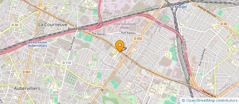 localisation de l'entreprise UN LENDEMAIN POUR TOUS  LA COURNEUVE