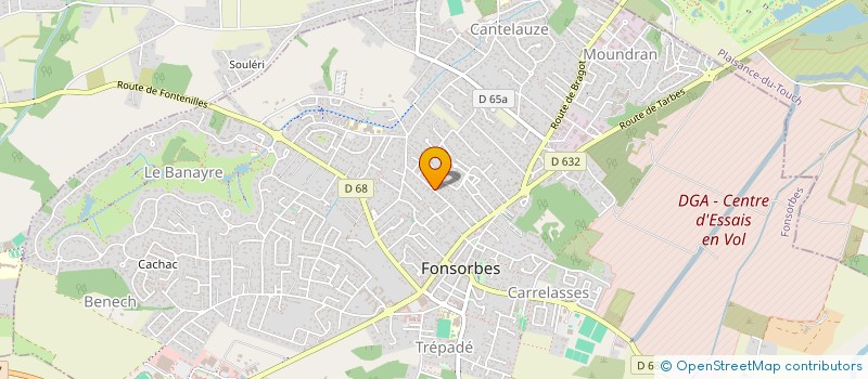 localisation de l'entreprise UN MATCH POUR TOUS - REVE D'ETOILE  FONSORBES