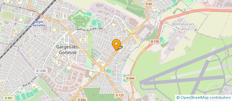 localisation de l'entreprise UN MESSAGE D'ESPOIR  GARGES-LES-GONESSE