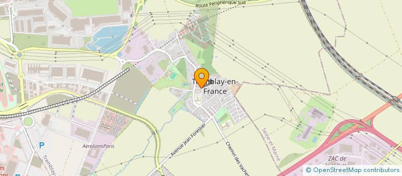 localisation de l'entreprise UN METIER POUR UNE VIE à TREMBLAY-EN-FRANCE