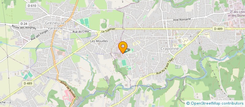 localisation de l'entreprise UN MOMENT POUR MOI à CRAPONNE