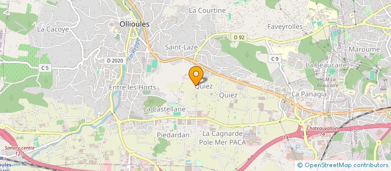 localisation de l'entreprise UN MONDE A NOUS à OLLIOULES