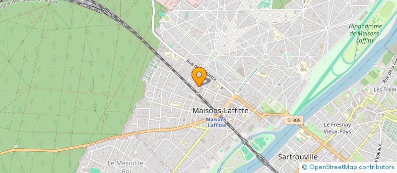 localisation de l'entreprise UN MONDE D'EVEIL à MAISONS-LAFFITTE