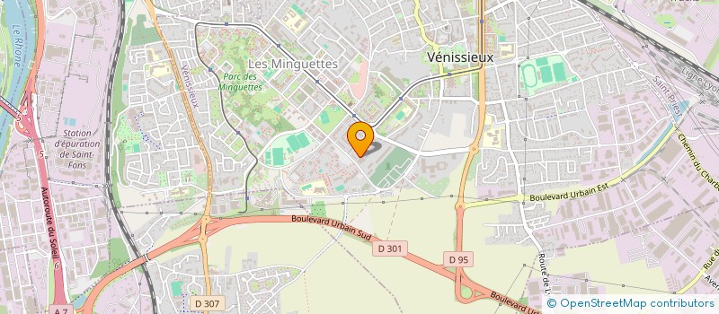 localisation de l'entreprise UN MONDE EN COULEUR  VENISSIEUX