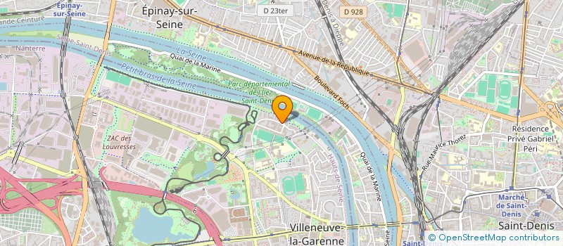 localisation de l'entreprise UN MONDE EN DEVELOPPEMENT à VILLENEUVE-LA-GARENNE