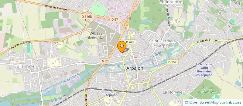 localisation de l'entreprise UN MONDE EN PATRIMOINE à ARPAJON