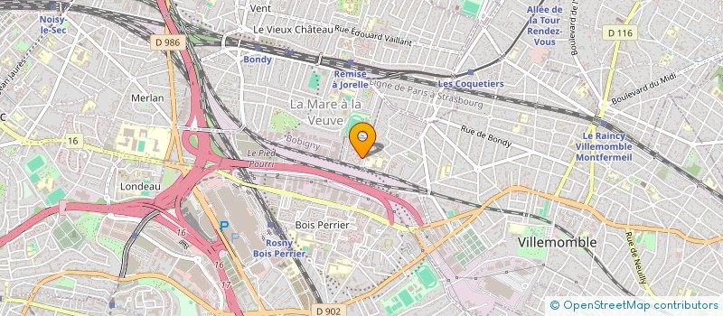 localisation de l'entreprise UN MONDE EN ROSE à VILLEMOMBLE