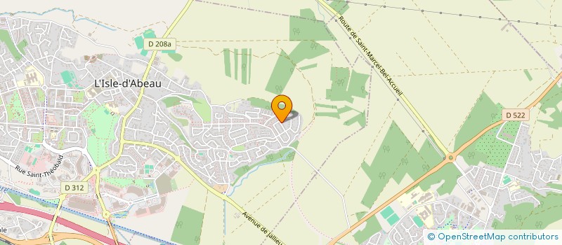 localisation de l'entreprise UN MONDE ENSEMBLE  L'ISLE-D'ABEAU