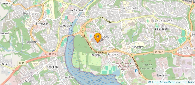 localisation de l'entreprise UN MONDE QUI BOUGE à QUIMPER