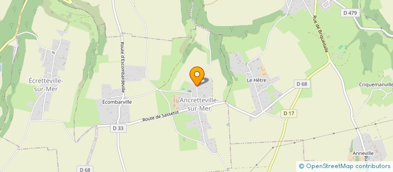 localisation de l'entreprise UN MOT UN GESTE  ANCRETTEVILLE-SUR-MER