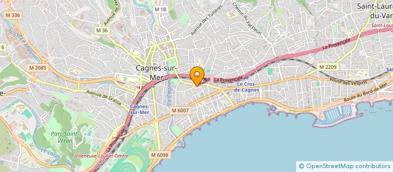 localisation de l'entreprise UN MUR BLANC à CAGNES-SUR-MER