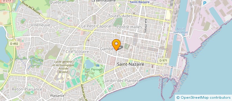 localisation de l'entreprise UN NAT ASS DEPORTES INTERNES à SAINT-NAZAIRE