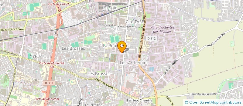 localisation de l'entreprise UN NAT INDUS FRANC AMEUBLEMENT  VAULX-EN-VELIN