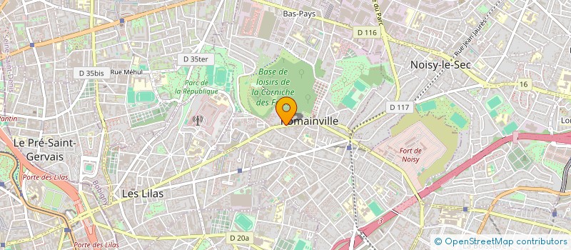 localisation de l'entreprise UN NEUF TROIS SOLEIL à ROMAINVILLE
