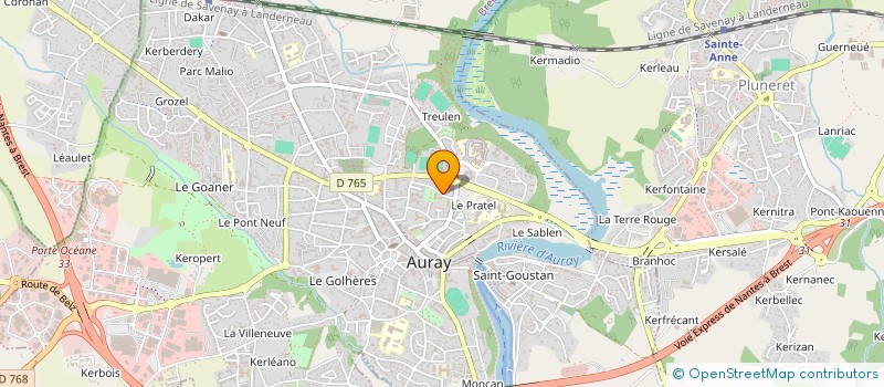 localisation de l'entreprise UN NOTRE MONDE à AURAY