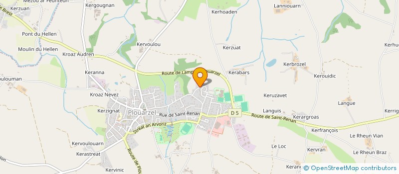 localisation de l'entreprise UN NOTRE MONDE  PLOUARZEL