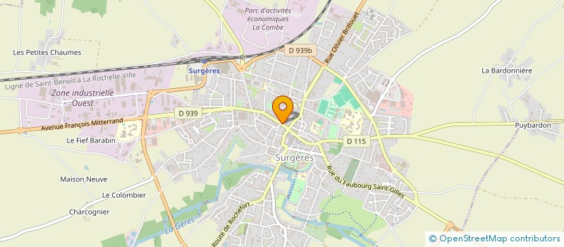 localisation de l'entreprise UN NOUVEAU MONDE  SURGERES