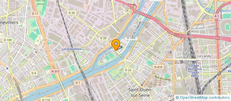 localisation de l'entreprise UN NOUVEAU REGARD  L'ILE-SAINT-DENIS