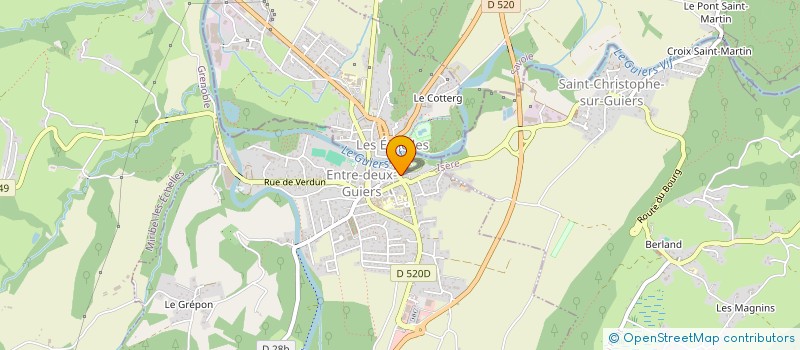 localisation de l'entreprise UN NUAGE DE SUCRE  ENTRE-DEUX-GUIERS