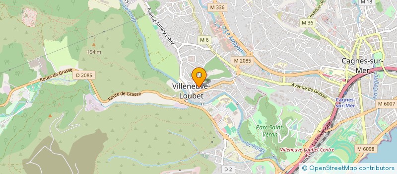 localisation de l'entreprise UN OEIL OUVERT à VILLENEUVE-LOUBET