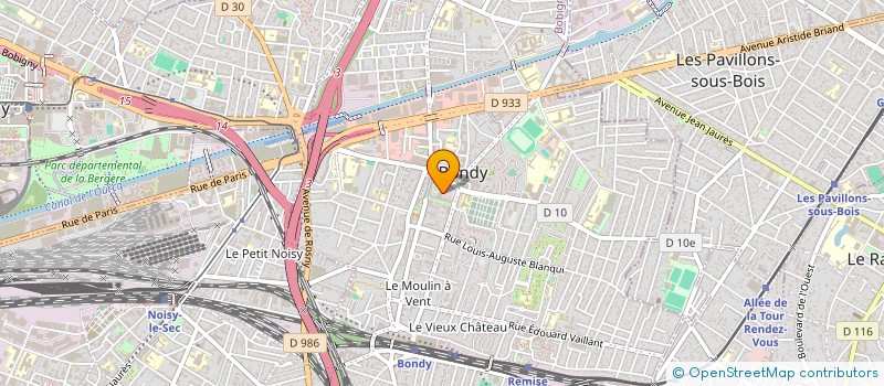 localisation de l'entreprise UN PANIER SOLIDAIRE à BONDY