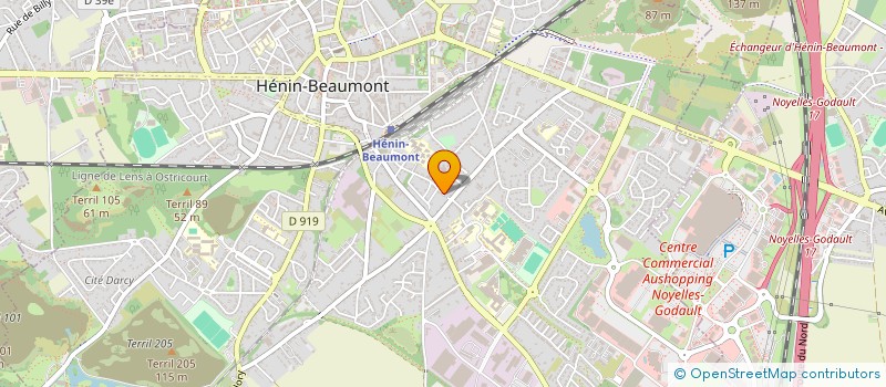 localisation de l'entreprise UN PAS D'AVANCE à HENIN-BEAUMONT