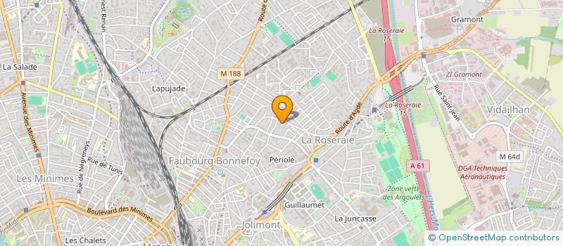 localisation de l'entreprise UN PAS DE COTE à TOULOUSE