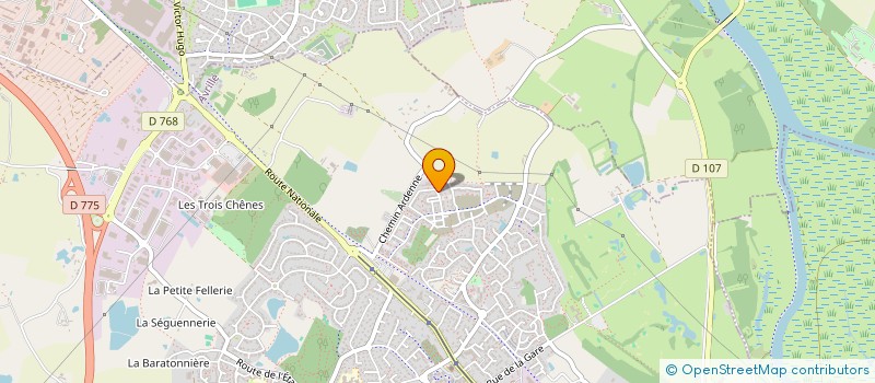 localisation de l'entreprise UN PAS DE COTE  AVRILLE