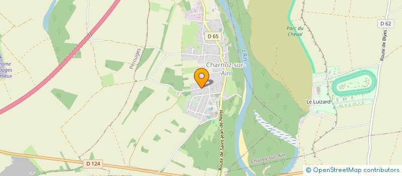 localisation de l'entreprise UN PAS DE COTE  CHARNOZ-SUR-AIN