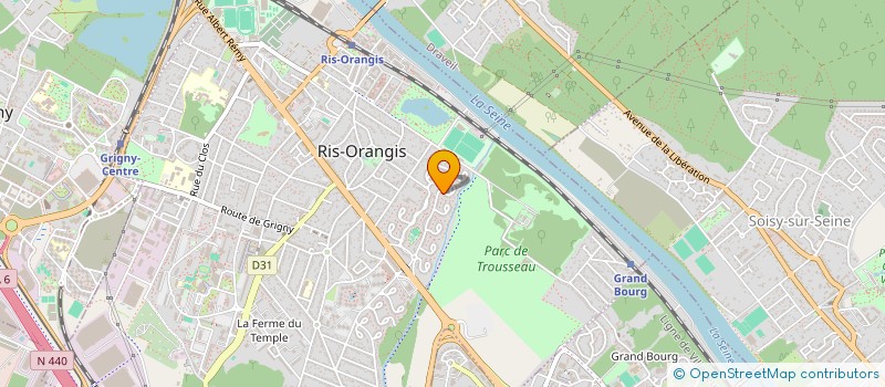localisation de l'entreprise UN PAS DE COTE à RIS-ORANGIS