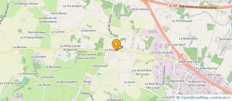 localisation de l'entreprise UN PAS DE PLUS CONTRE LE CANCER DES ENFANTS à COUERON