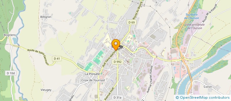 localisation de l'entreprise UN PAS DE PLUS-KIDS  BELLEY