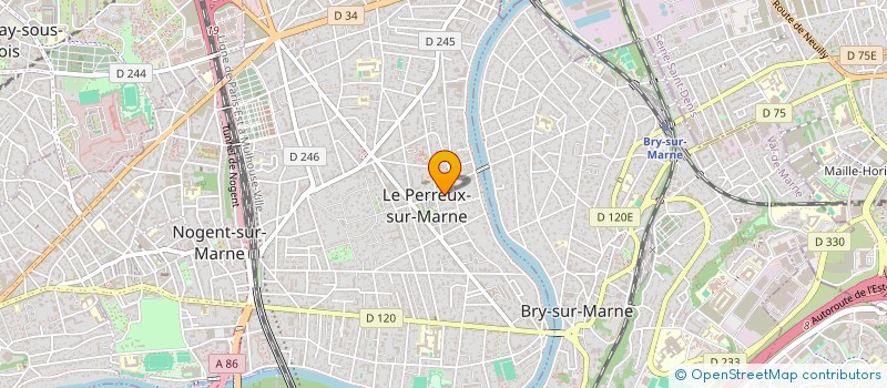 localisation de l'entreprise UN PAS EN AVANT 93 à LE PERREUX-SUR-MARNE