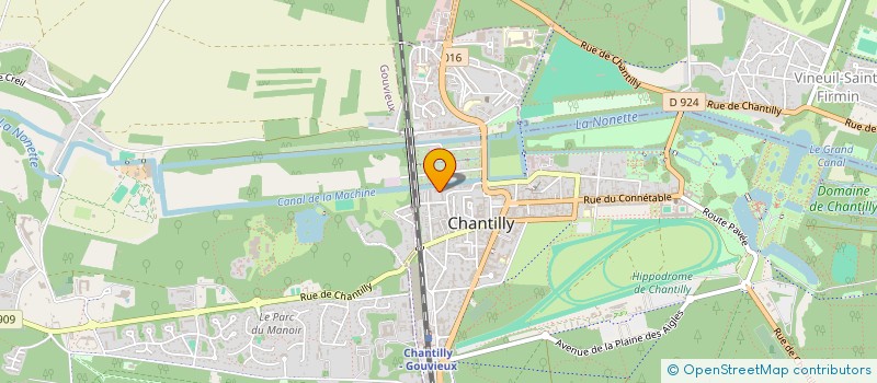 localisation de l'entreprise UN PAS EN AVANT, MARCHE, NATURE ET PARTAGE  CHANTILLY