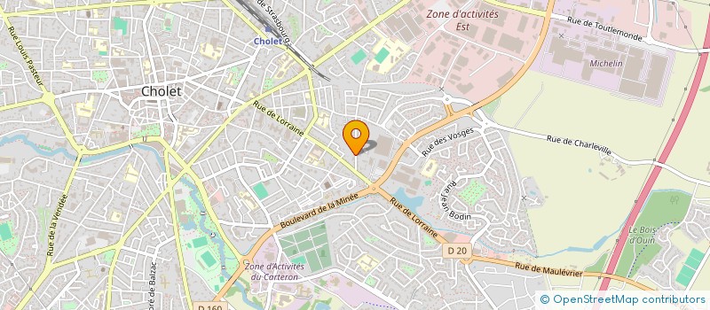 localisation de l'entreprise UN PAS POUR TOUS à CHOLET