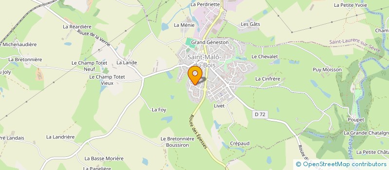 localisation de l'entreprise UN PAS VERS DEMAIN  SAINT-MALO-DU-BOIS