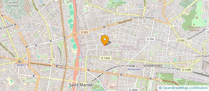 localisation de l'entreprise UN PETIT BAGAGE D'AMOUR à MONTREUIL