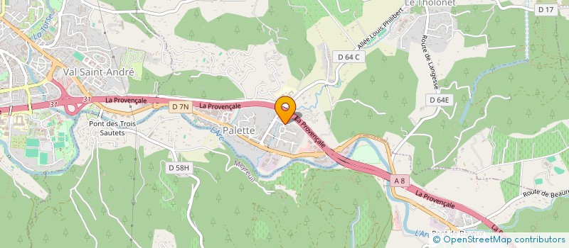 localisation de l'entreprise UN PETIT BOUT D'ANNIE  LE THOLONET